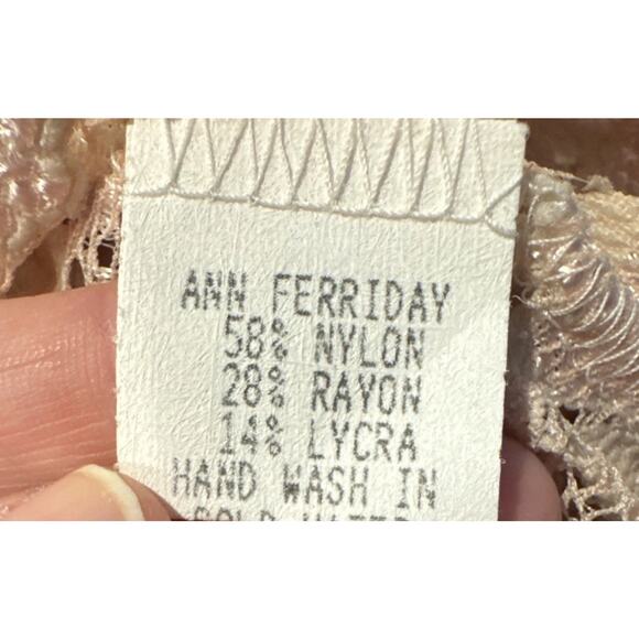 Ann Ferriday Sheer Lace Top Womens One Size Whimsigoth Victorian 90s Y2K Look - Picture 10 of 12